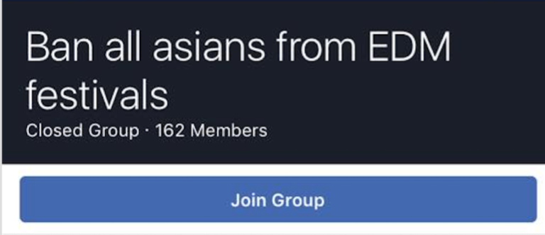 "Ban all Asians from EDM festivals" Facebook group sparks mixed responses
