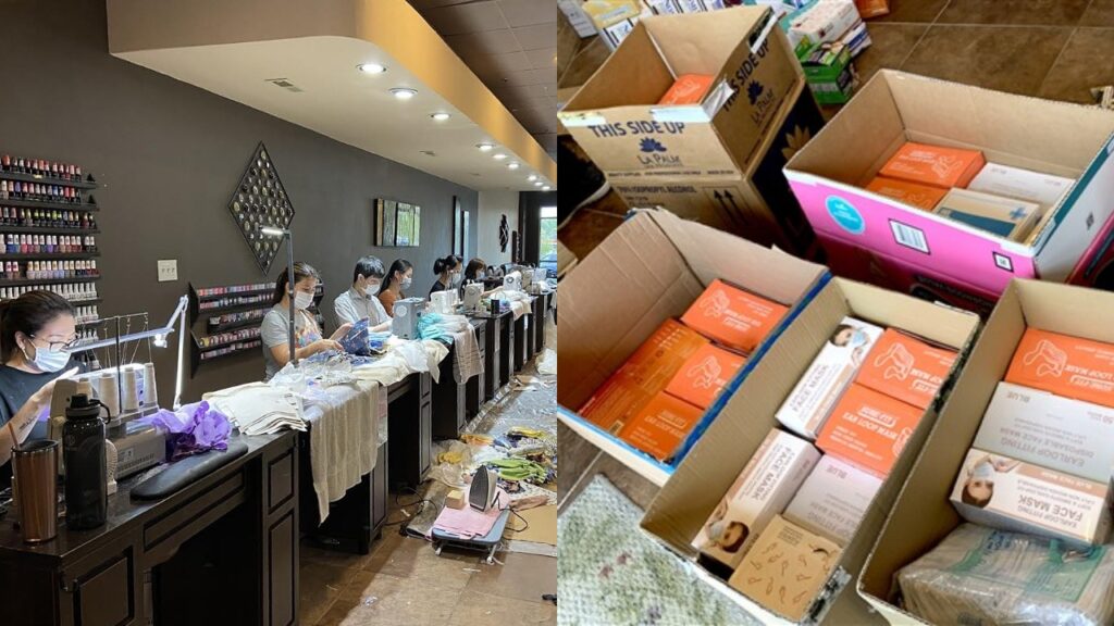 Vietnameseowned nail salons donate thousands of masks to hospitals to