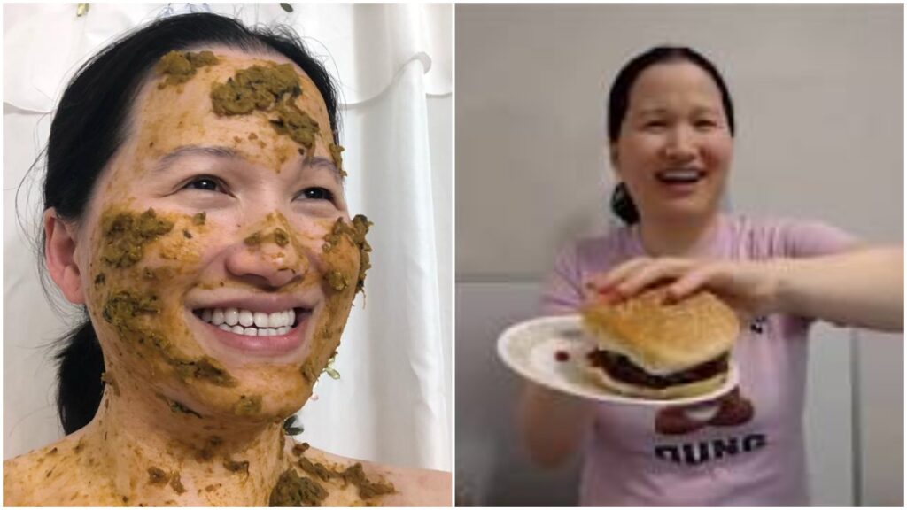 Asian TikTok influencer covers herself in faeces and eats it to